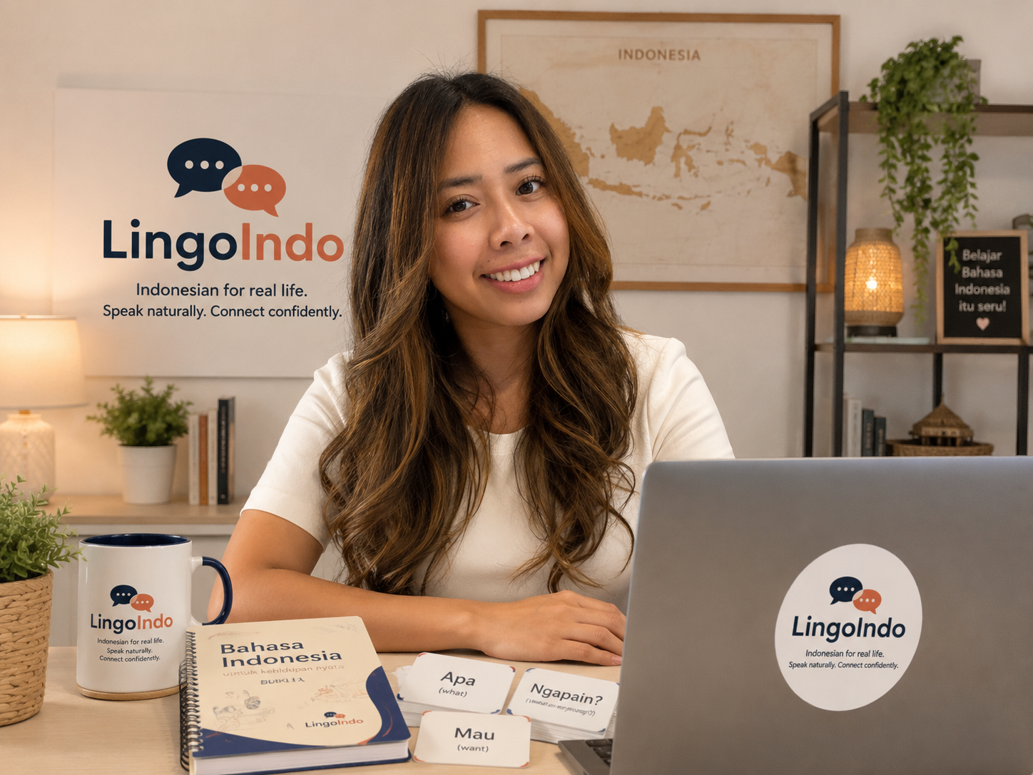 Ibu Devi, founder and lead teacher at LingoIndo